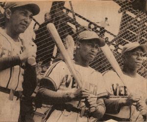 Pedro Pagés, Héctor Rodríguez y Alejandro Crespo cuando militaban en el Águila Veracruz en 1950