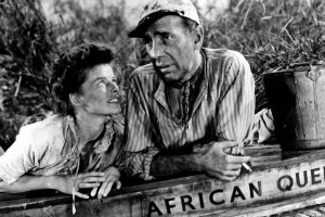 Bogart y Katharine Hepburn en La Reina de África