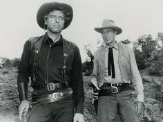 Burt Lancaster y Gary Cooper en 