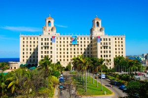 El majestuoso Hotel Nacional en la Habana, donde se hospedó Mickey Mantle en 1957