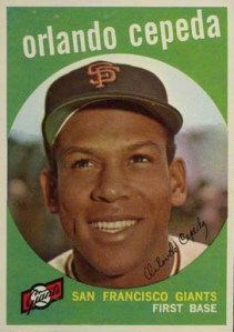 Orlando Cepeda, primer latinoamericano novato del año en la Liga Nacional (1958)