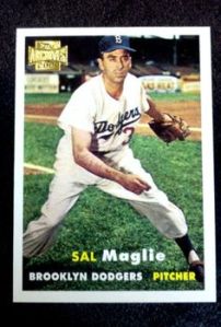 Sal Maglie, lanzador de los Dodgers para ese crucial juego