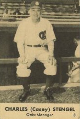 Casey Stengel como manager de Robles Oakland