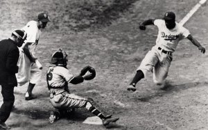 El robo de home de Jackie Robinson en la Serie Mundial de 1955