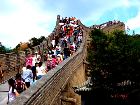 Fluencia de turistas en la Muralla