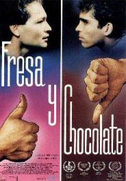 Afiche Fresa y Chocolate (1993)