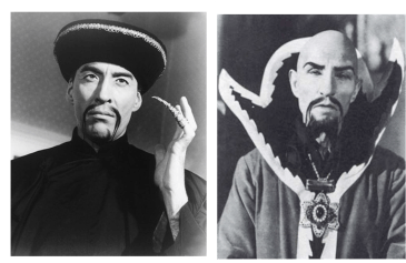 Demonización de los asiáticos, Christopher Lee como Fu Manchú y Charles Middleton como el emperador extraterrestre Ming