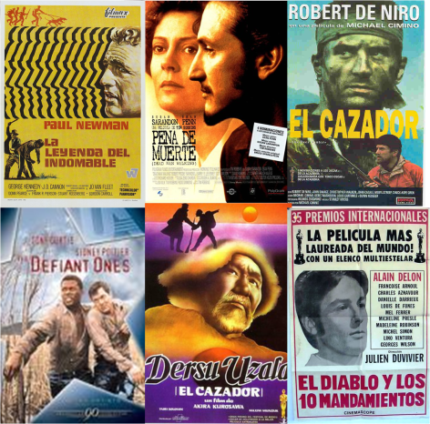 La leyenda del indomable-Pena de muerte-El Cazador- Fugitivos-Dersu Uzala, el cazador-El diablo y los 10 mandamientos