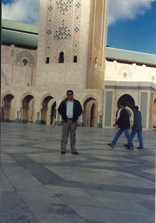 El autor en la mezquita Hassan II