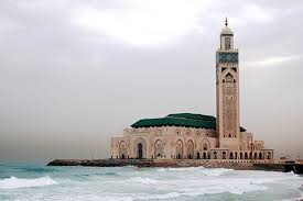 Vista general de la mezquita Hassan II