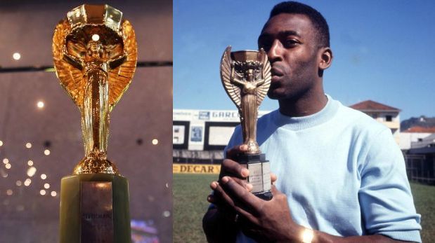 Pelé y la copa Jules Rimet