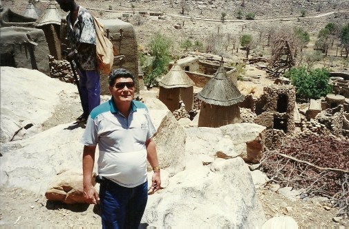 El autor en País Dogon