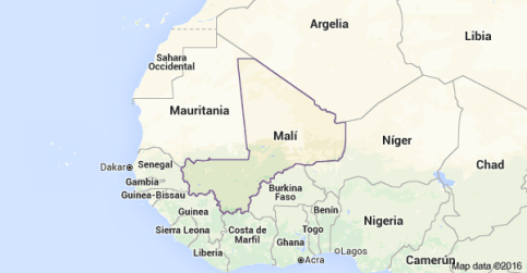Mapa Mali