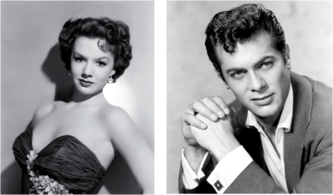 Piper Laurie y Tony Curtis, asiduos colaboradores en sus inicios en el cine