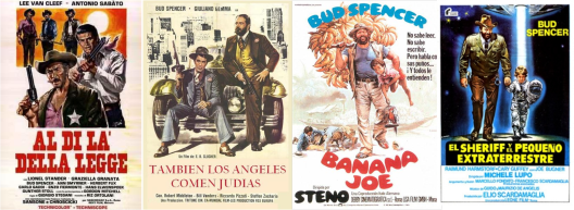 Afiches de otras pelis con la actuación de Bud Spencer