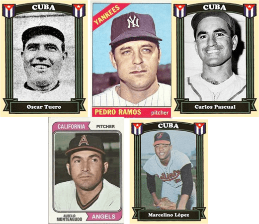 Oscar Tuero, Pedro Ramos, Carlos Pascual, Aurelio Monteagudo y Marcelino López debutaron en la MLB con 19 años de edad