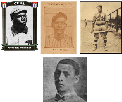 Receptores destacados Gervasio González, Julio Rojo, José M. Fernández y Rafael Figarola