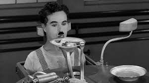 Chaplin en Tiempos Modernos