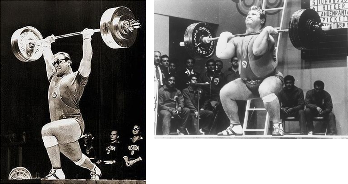 Dos grandes de la halterofilia, Yuri Vlasov y Leonid Zhabotinsky