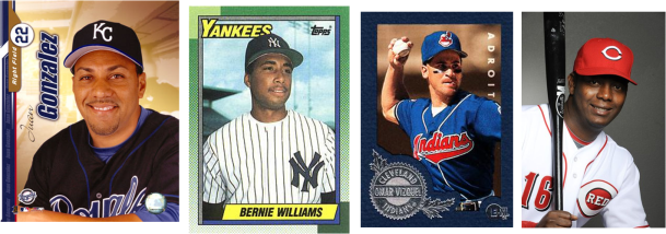 juan-gonzalez-bernie-williams-omar-vizquel-y-edgar-renteria