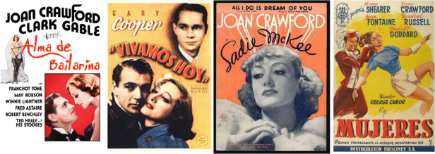 Afiches pelis de Joan Crawford