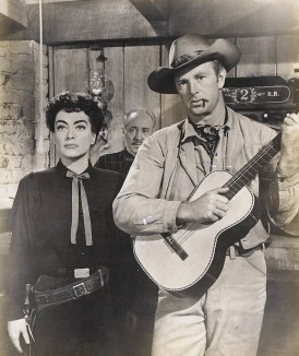 Joan Crawford y Sterling Hayden en Johnny Guitar (1954)