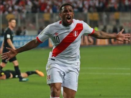 Jefferson Farfán después de su gol contra Nueva Zelanda