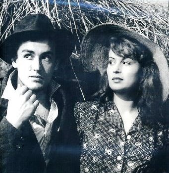 Vittorio Gassman con Silvana Mangano en Arroz Amargo