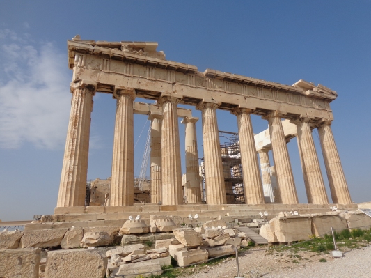Fachada del Partenón, Acrópolis-Atenas