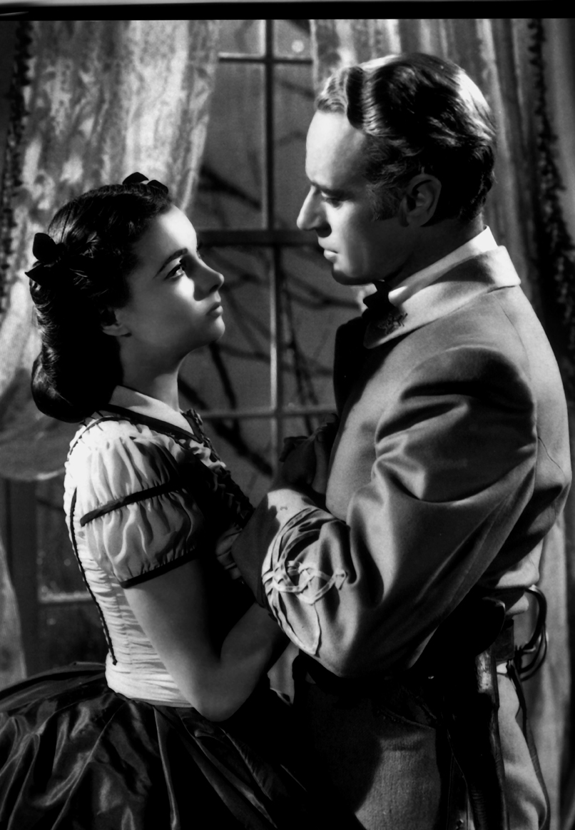 Leslie Howard y Vivien Leigh en Lo que el viento se llevó