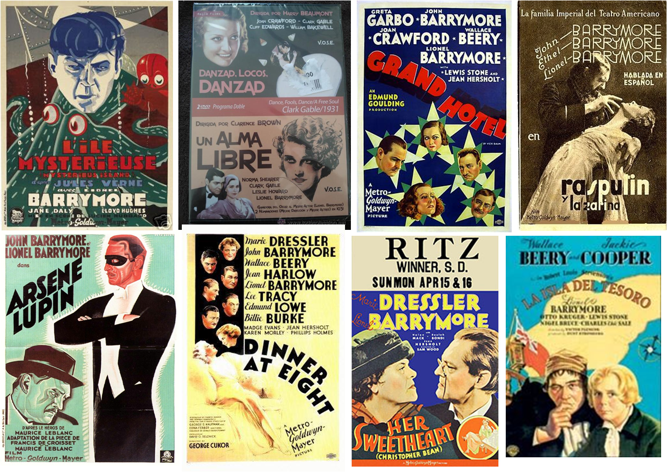 Lionel Barrymore afiches