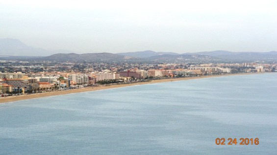 Vista de la playa Peñíscola