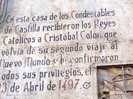 Casa del Cordón tarja