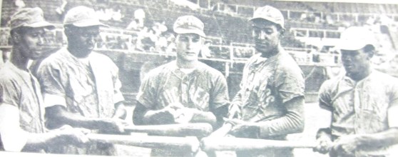 de izq a der juan mirabal, reinaldo díaz alias macho colas, josé antonio hoyos, miguel cuevas y pedro pérez
