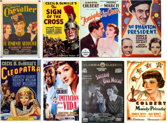 Claudette Colbert afiches