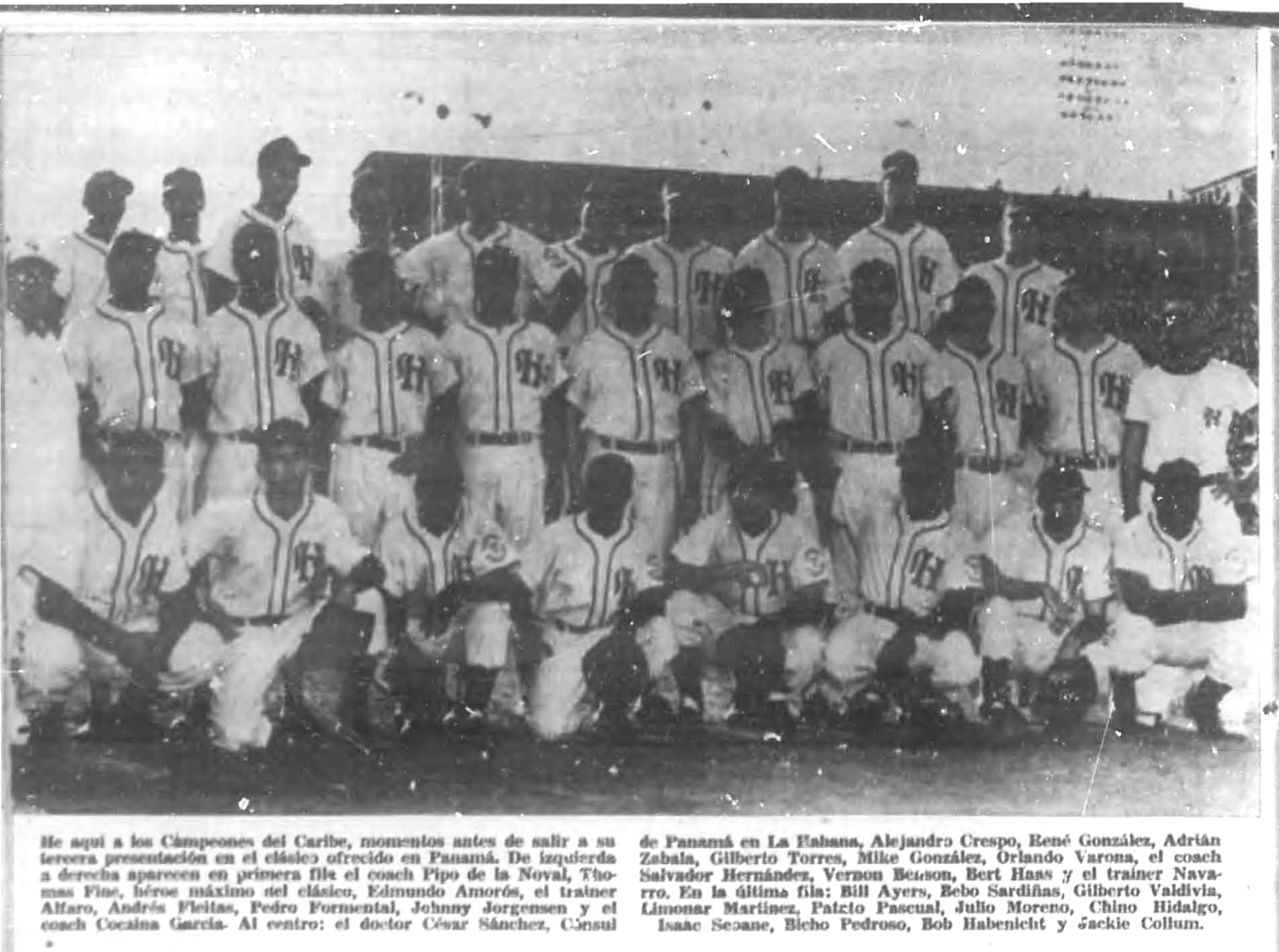 Leones del Habana, equipo campeón Serie del Caribe 1952