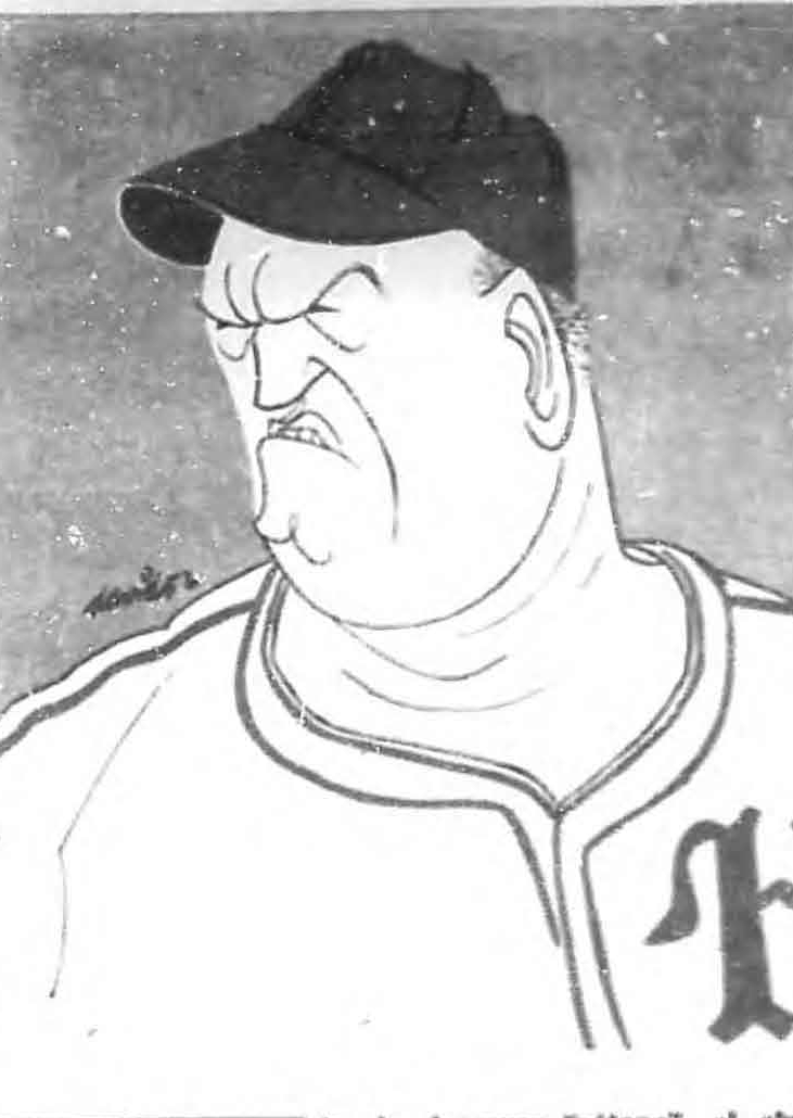 Miguel Ángel González en una caricatura de la época