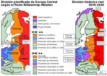 Ribbentrop-Molotov Mapa