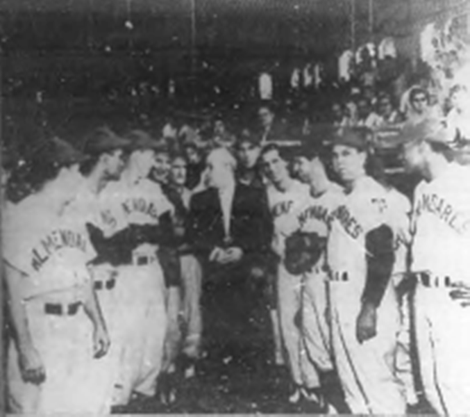 George Raft con los del Almendares